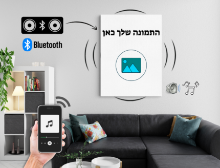 מערכת סטריאו Bluetooth מעוצבת בתמונת קנבס 🖼️ עצב/י בעצמך